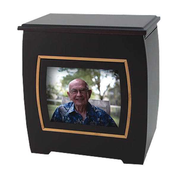 Modern Urn with Photo Frame Panel