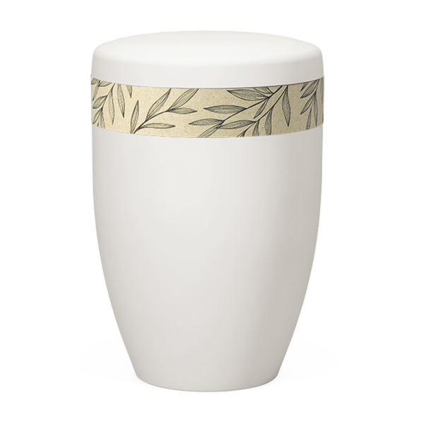 Leaves Grass Paper Bio Urn - Large