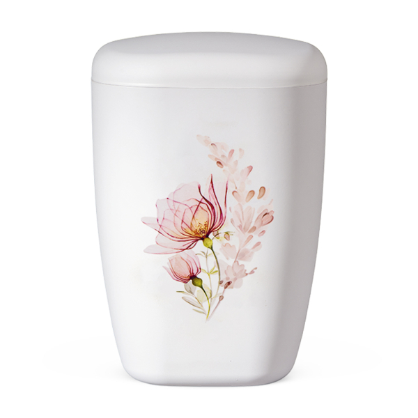 Water Colour Floral Bio Urn - Large