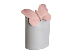 Paradise Butterfly Silver Grey & Pink Adult