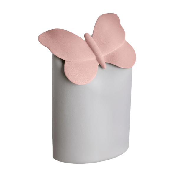 Paradise Butterfly Silver Grey & Pink Adult