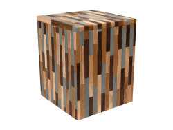 Tribute Mosaic Repurposed Wood Urn – Tall