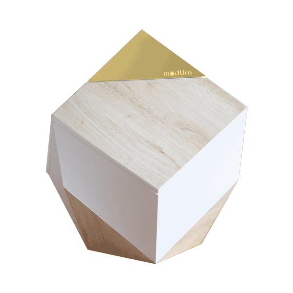 Premium White Wood Print Lux Top