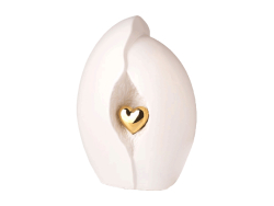 Encased Heart White - Large