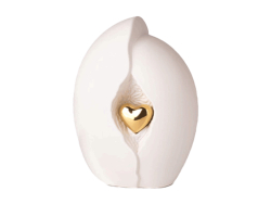 Encased Heart White - Medium