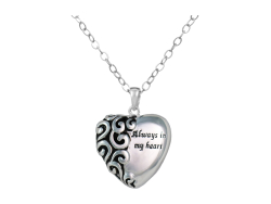Always In My Heart Stainless Steel Ash Pendant