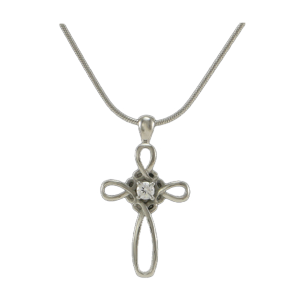 Infinity Cross Pewter