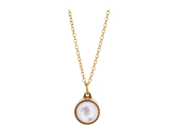 Mother of Pearl Ash Pendant Gold