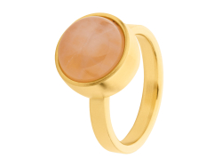 Rose Quartz Ring Gold 17mm