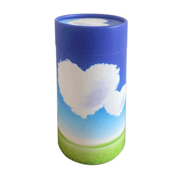 Scatter Tube Heart In Cloud - Small