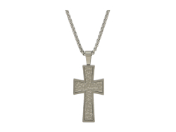 Textured Cross Pewter