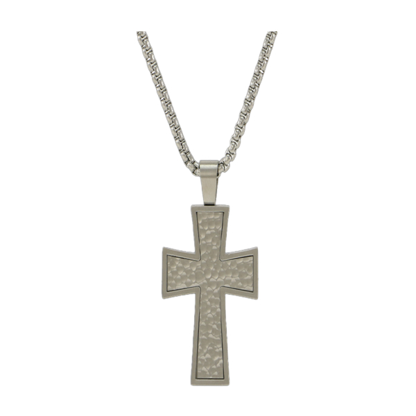 Textured Cross Pewter