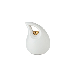Teardrop Heart White Small