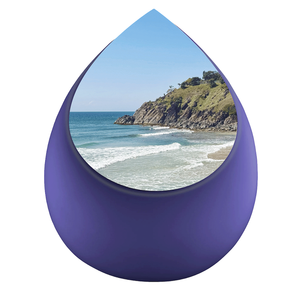 Drop Beach UV Navy / Brushed Pewter Adult