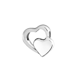 Double Heart Ash Pendant