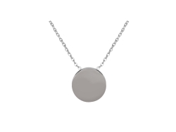 Round Silver Ash Pendant